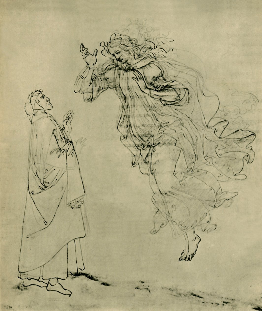 Dante i Beatrice, 1492-1495, 1943. autorstwa Sandro Botticelli