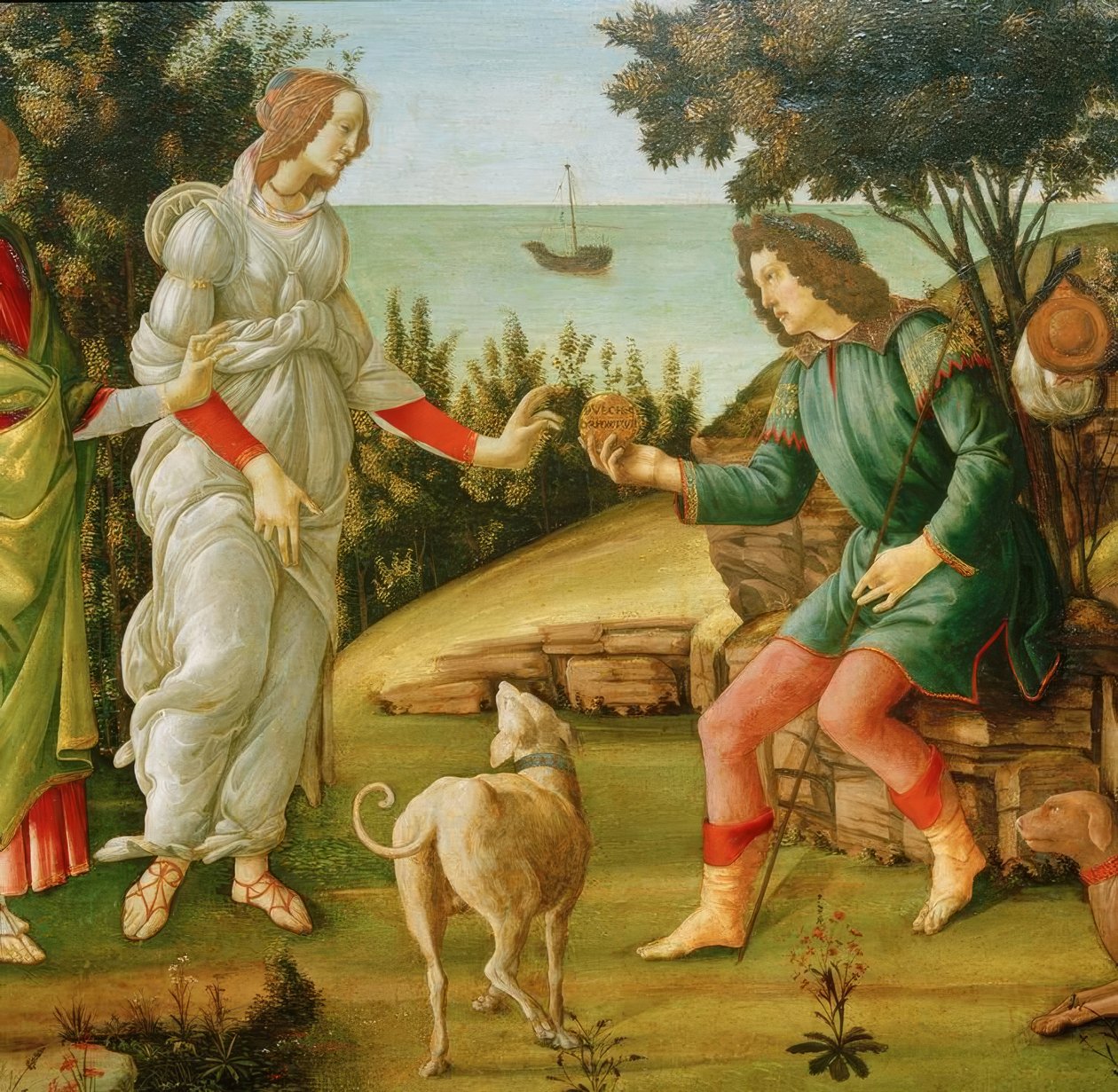 Wyrok Paryża (Wenus i Paryż) autorstwa Sandro Botticelli