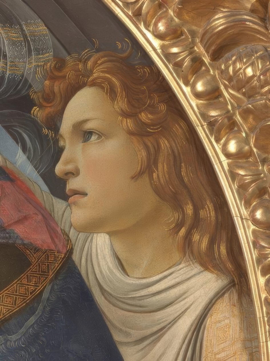 Maryja z Dzieciątkiem i pięcioma aniołami autorstwa Sandro Botticelli