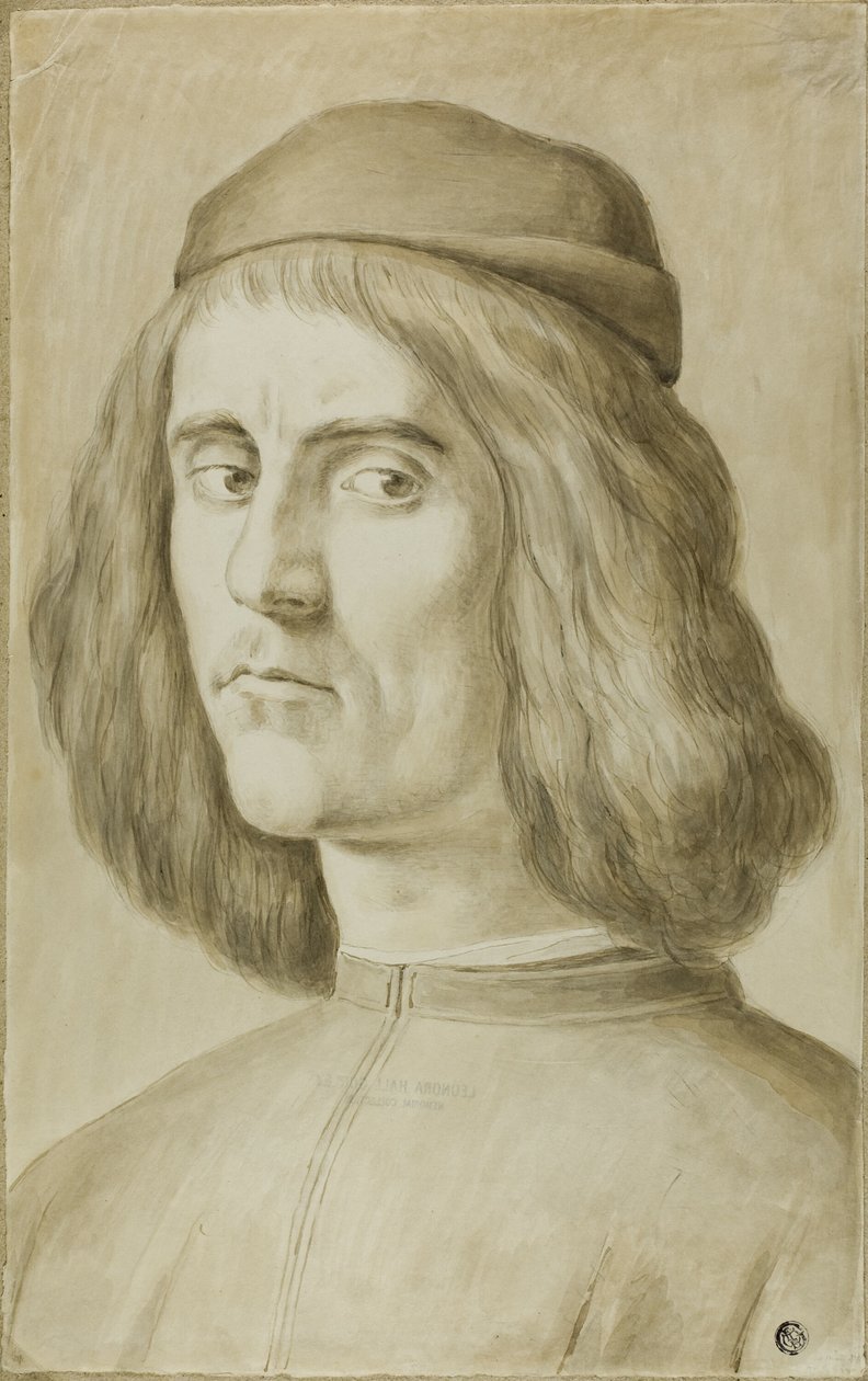Popiersie portretowe młodego mężczyzny autorstwa Sandro Botticelli