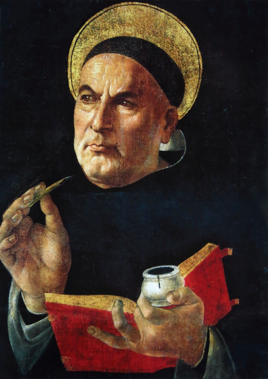 Św. Tomasza z Akwinu. autorstwa Sandro Botticelli