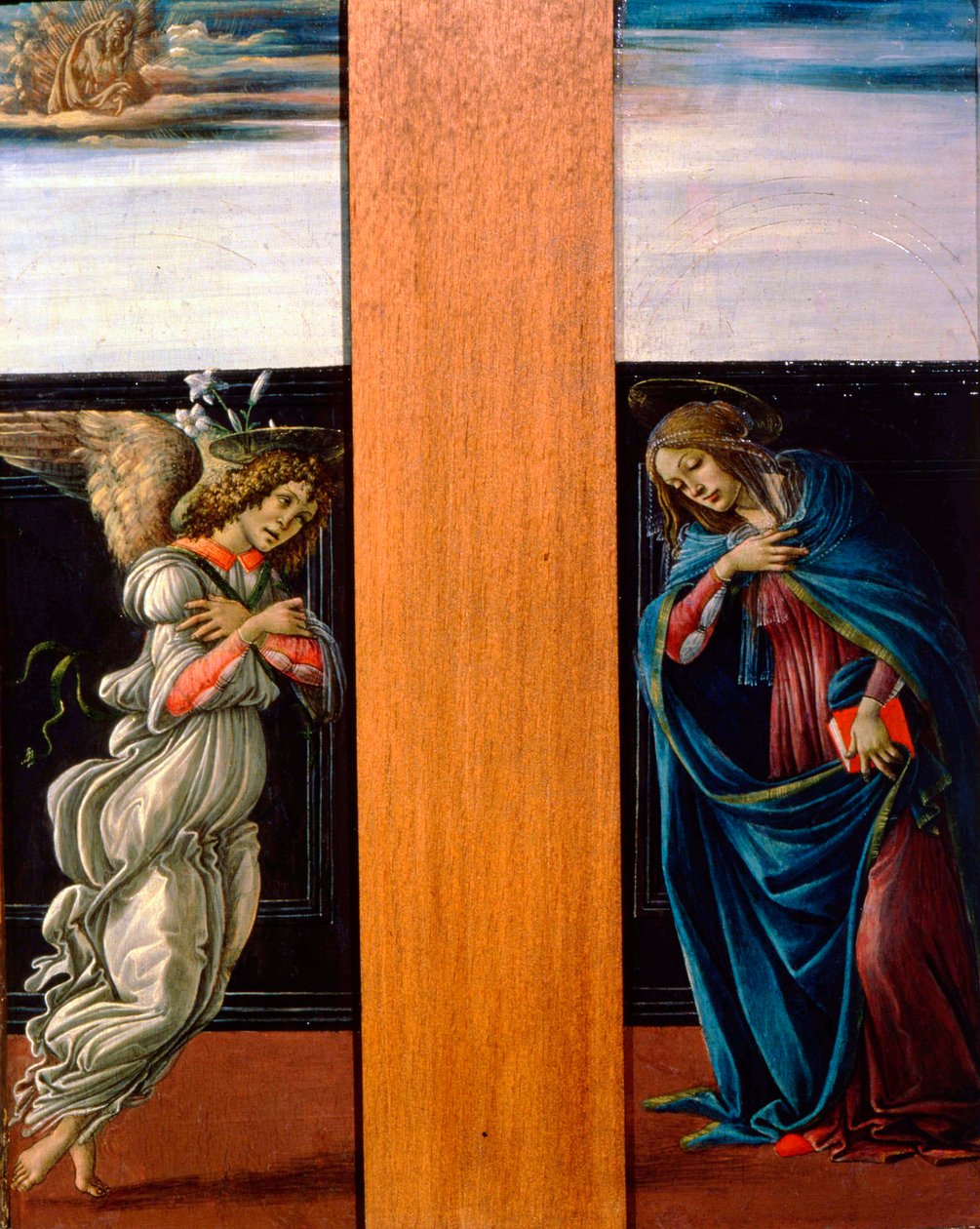 Dziewica Zwiastowania i Archanioł Gabriel, 1490. autorstwa Sandro Botticelli