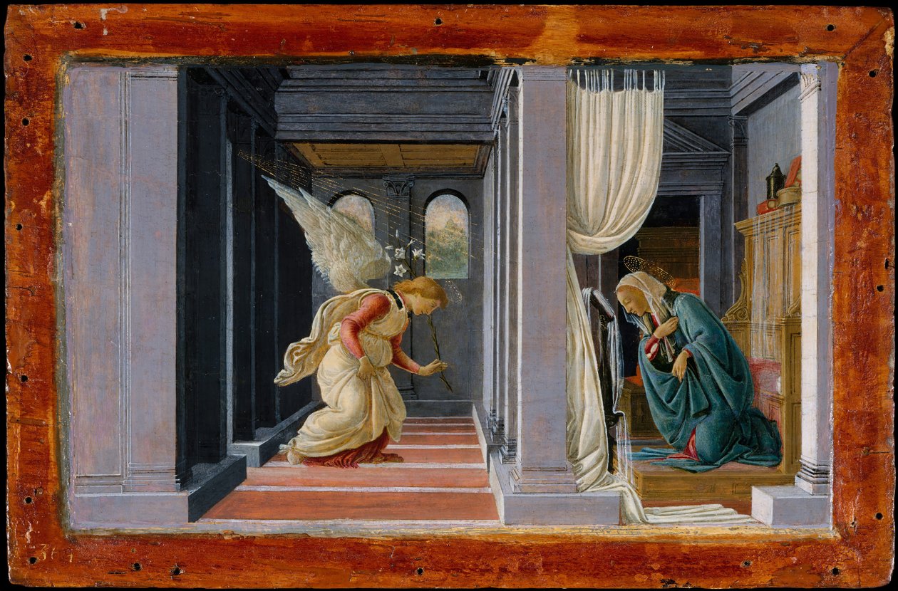 Zwiastowanie, ok. godz. 1485-92. autorstwa Sandro Botticelli