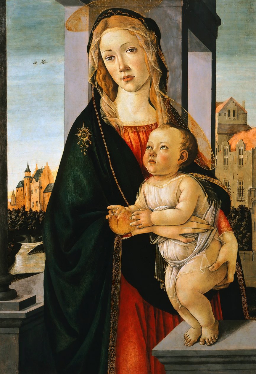 Dziewica z Dzieciątkiem, c. 1480. autorstwa Sandro Botticelli