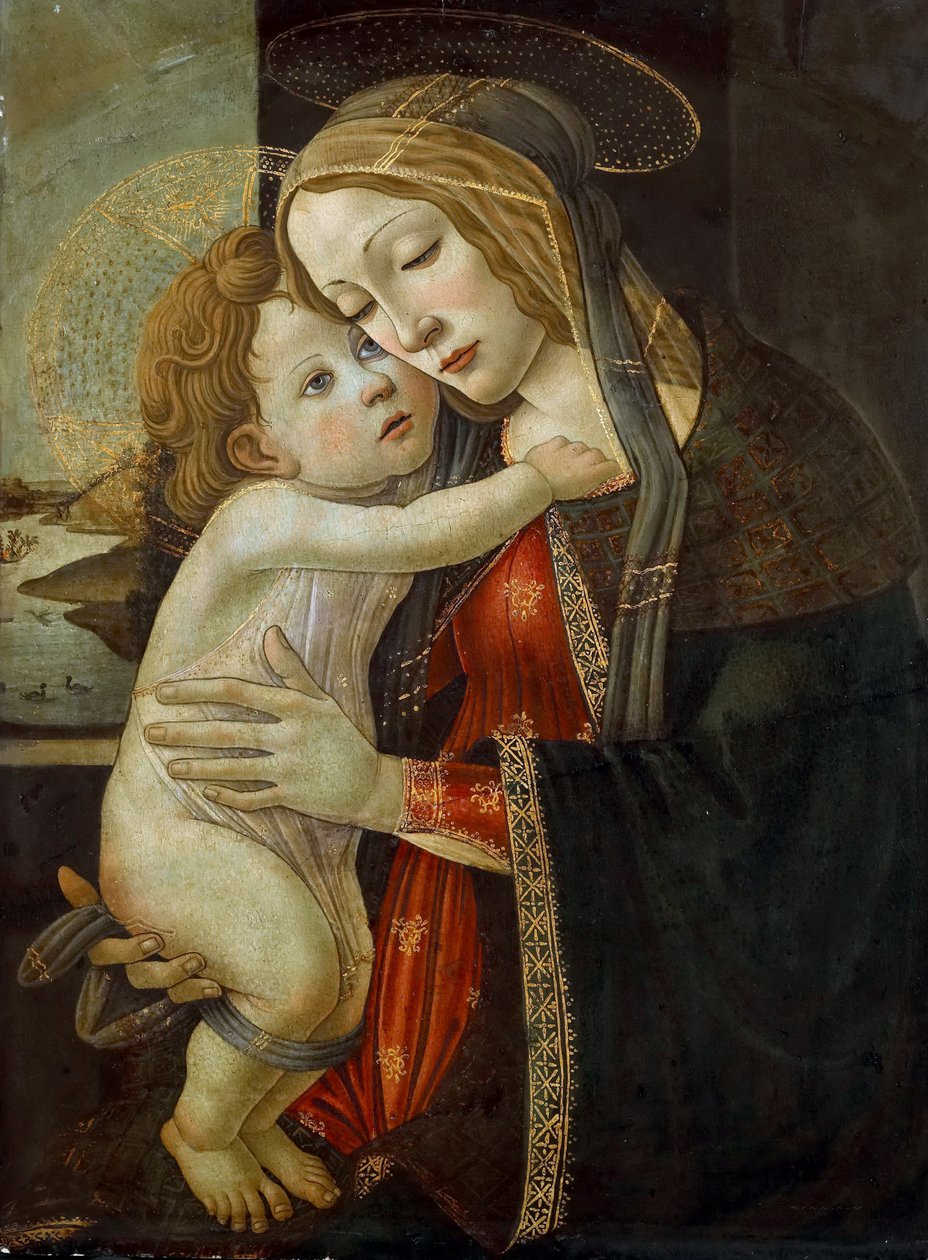 Dziewica z Dzieciątkiem, c. 1500. autorstwa Sandro Botticelli