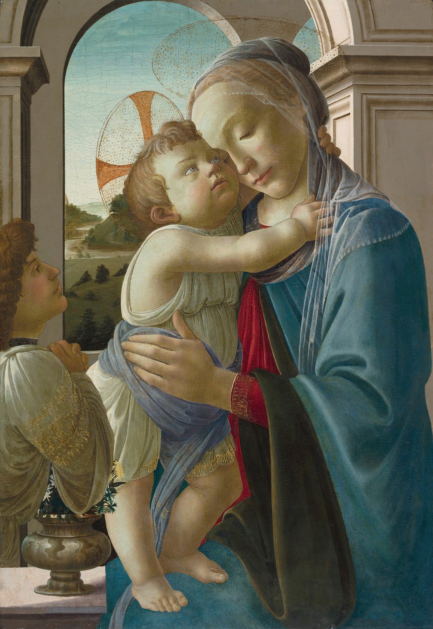 Dziewica z Dzieciątkiem z Aniołem, 147585. autorstwa Sandro Botticelli