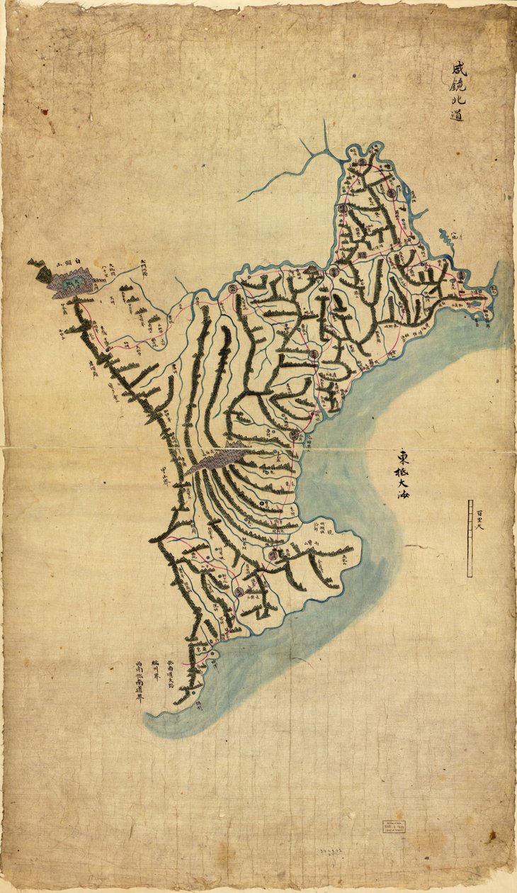 Chosŏn chido. LOC 83675009-4 autorstwa Sang Gi Chŏng