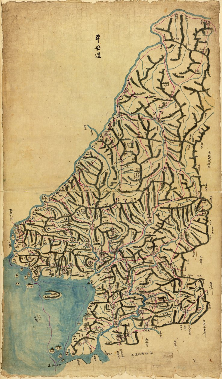Chosŏn chido. LOC 83675009-7 autorstwa Sang Gi Chŏng