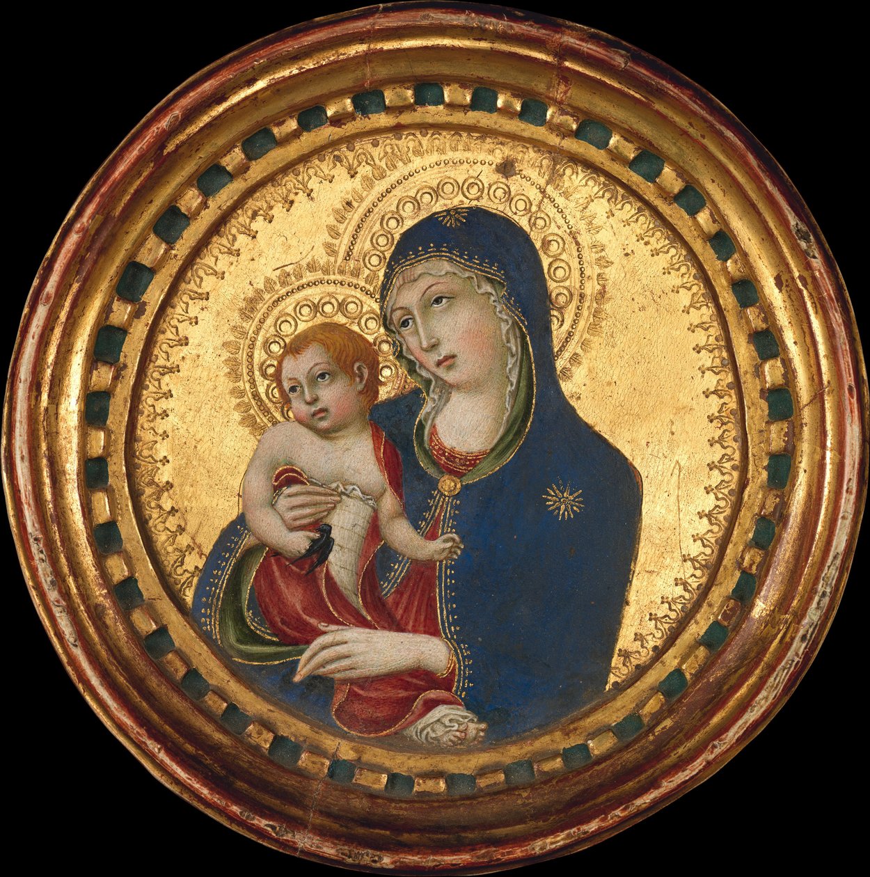 Madonna z Dzieciątkiem, połowa XV wieku. autorstwa Sano di Pietro