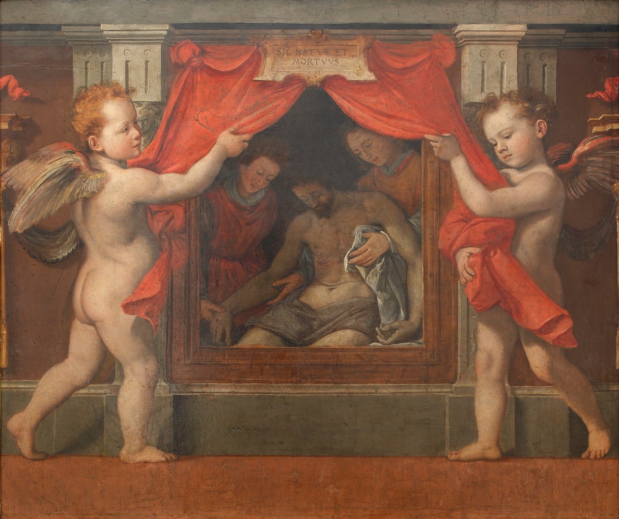 Pieta z dwoma cherubinami, ok. 1576 r. autorstwa Santi di Tito