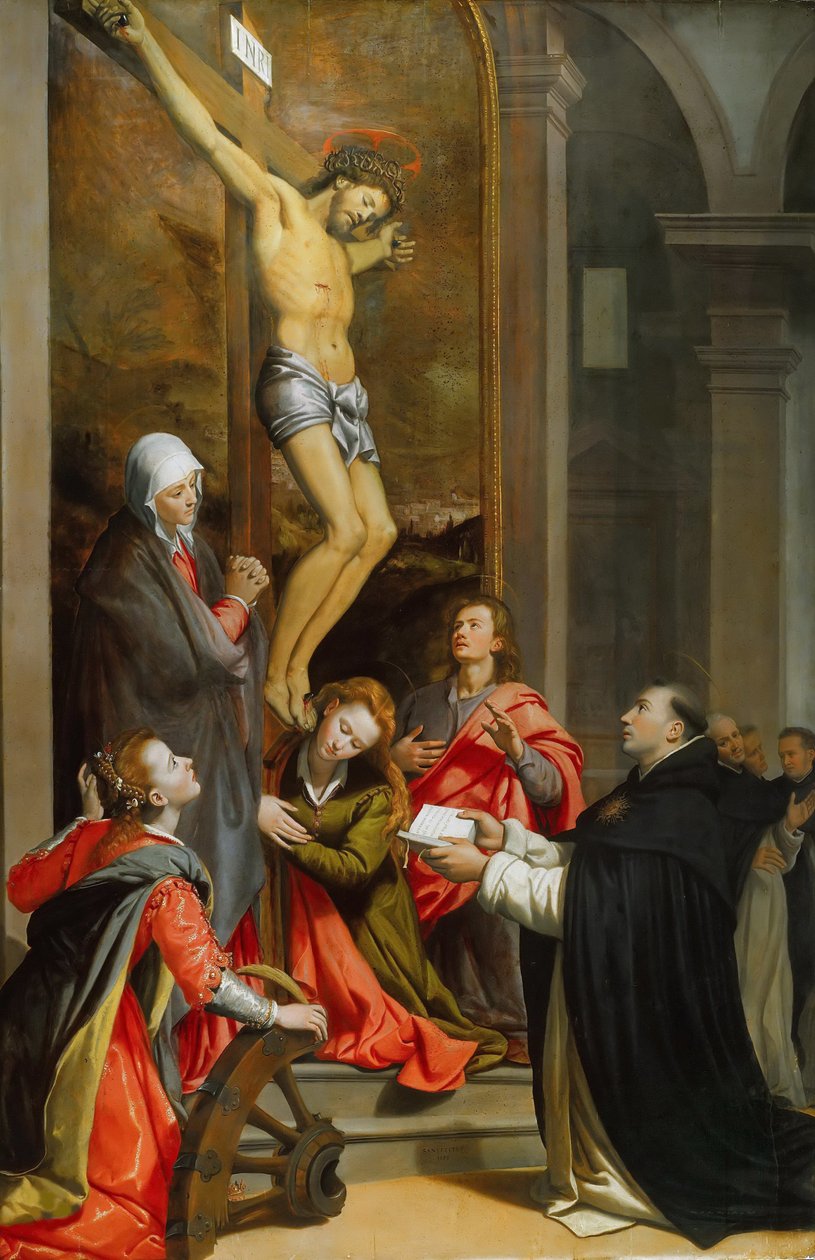 Wizja św. Tomasza z Akwinu, 1593. autorstwa Santi di Tito