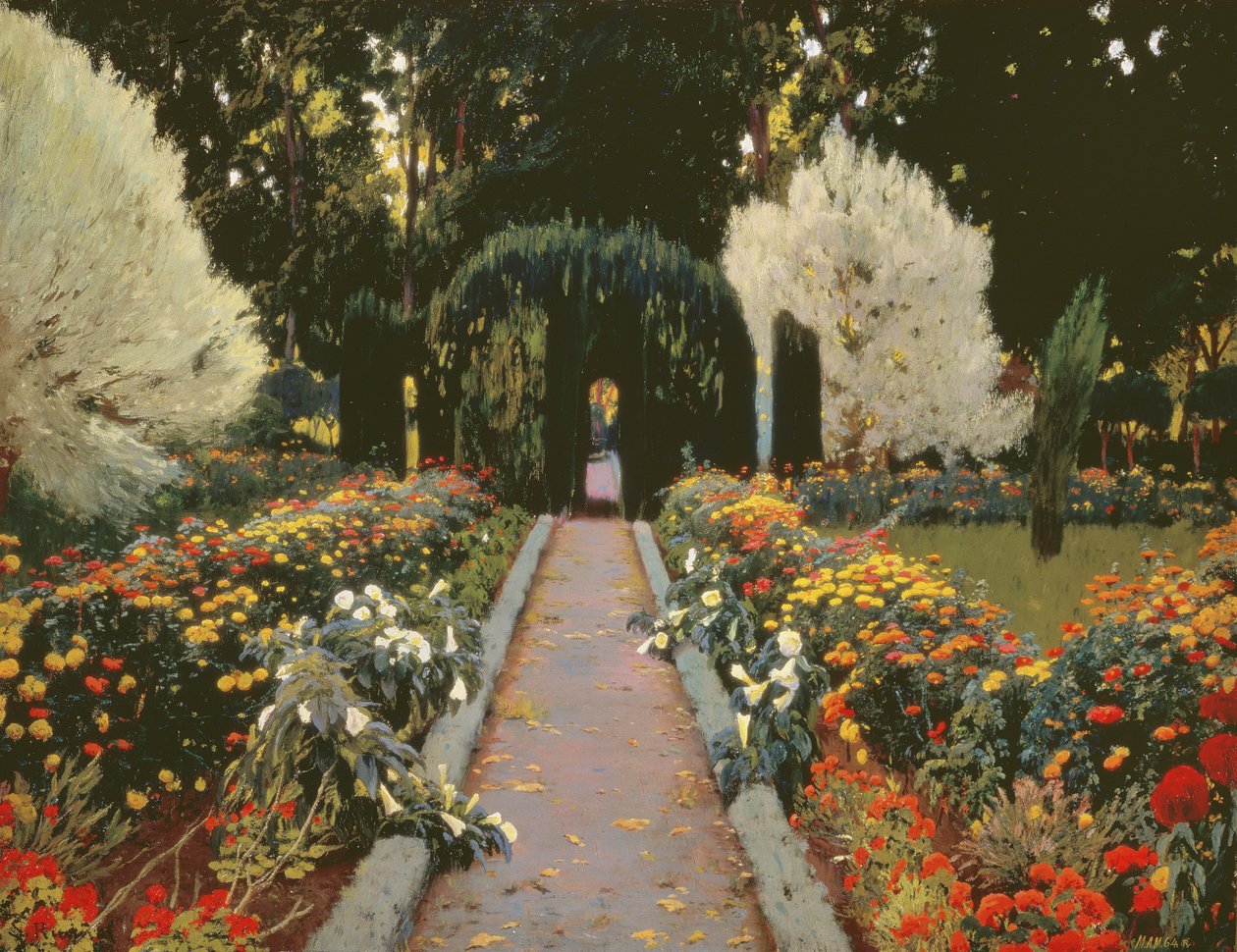 Glorieta II (Ogród w Aranjuez. Arbor II) 1907 autorstwa Santiago Rusiñol