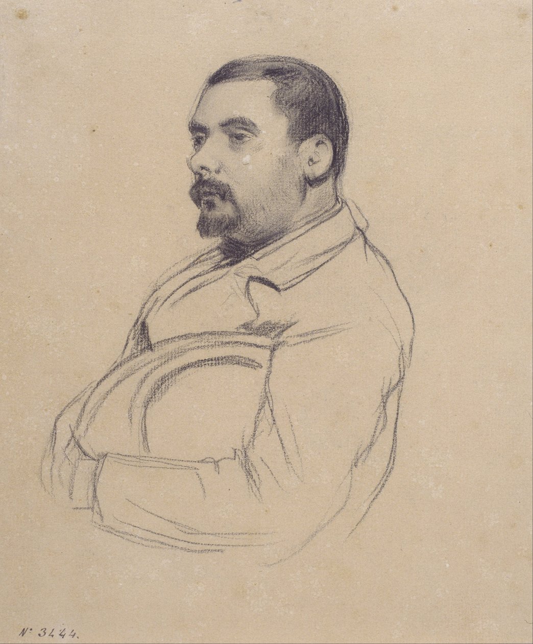 Portret mężczyzny autorstwa Santiago Rusiñol