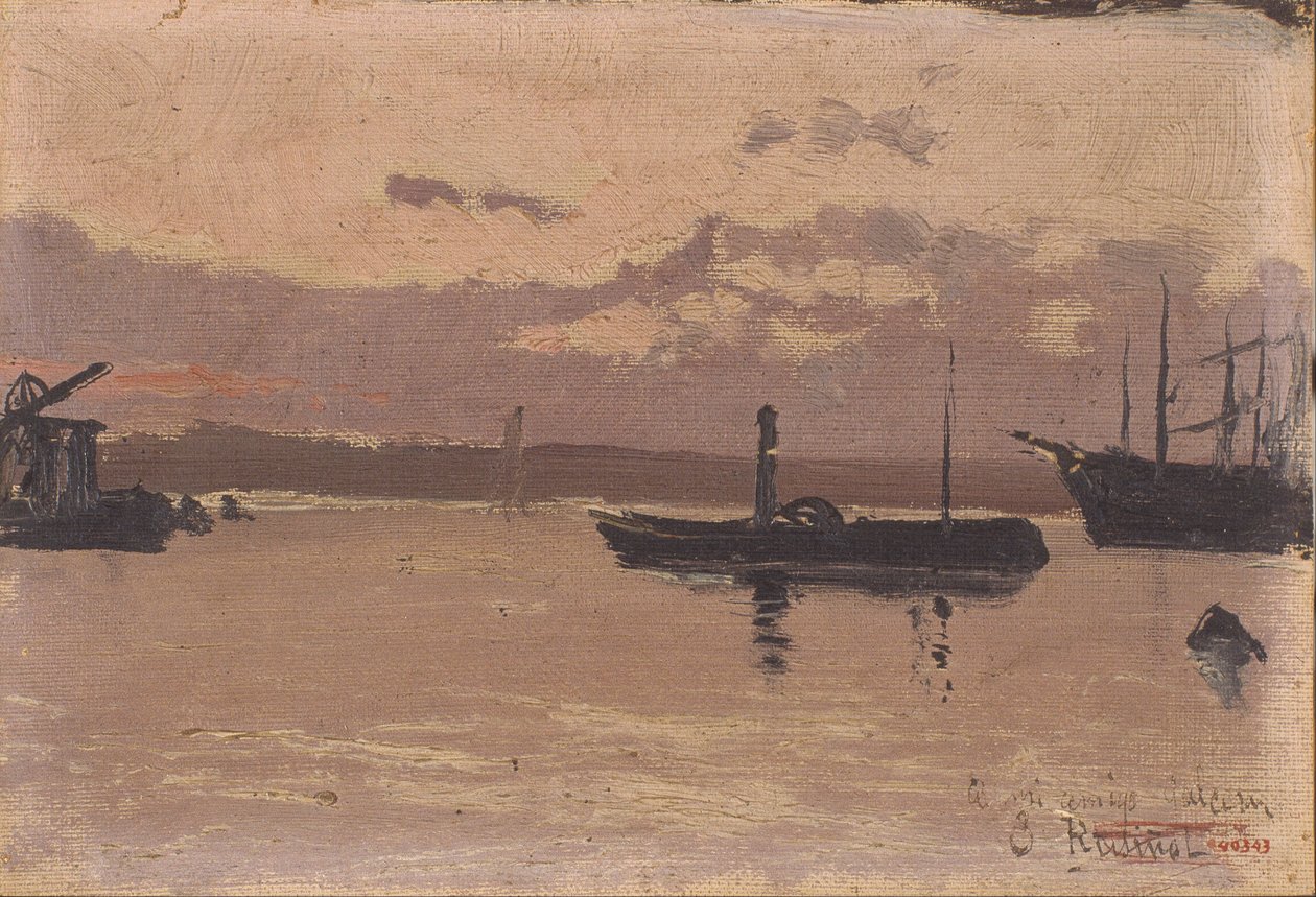 Szkic portu autorstwa Santiago Rusiñol