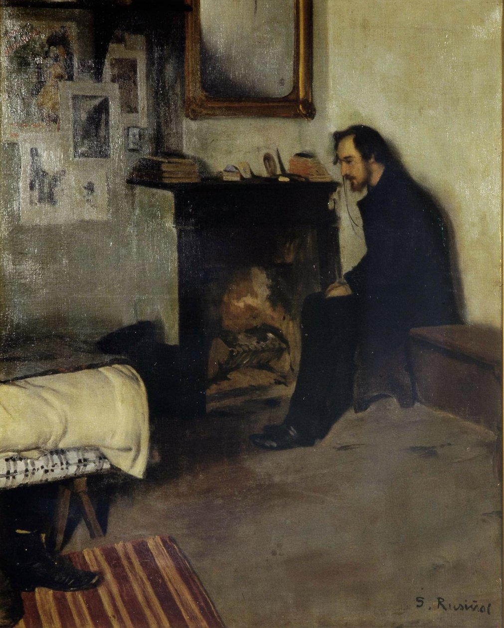 Erik Satie, bohema autorstwa Santiago Rusiñol