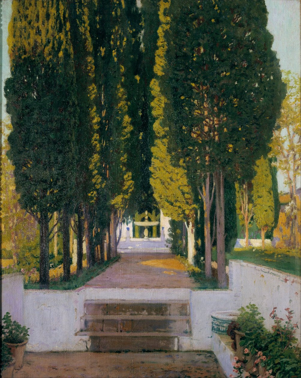 Ogrody Generalife autorstwa Santiago Rusiñol