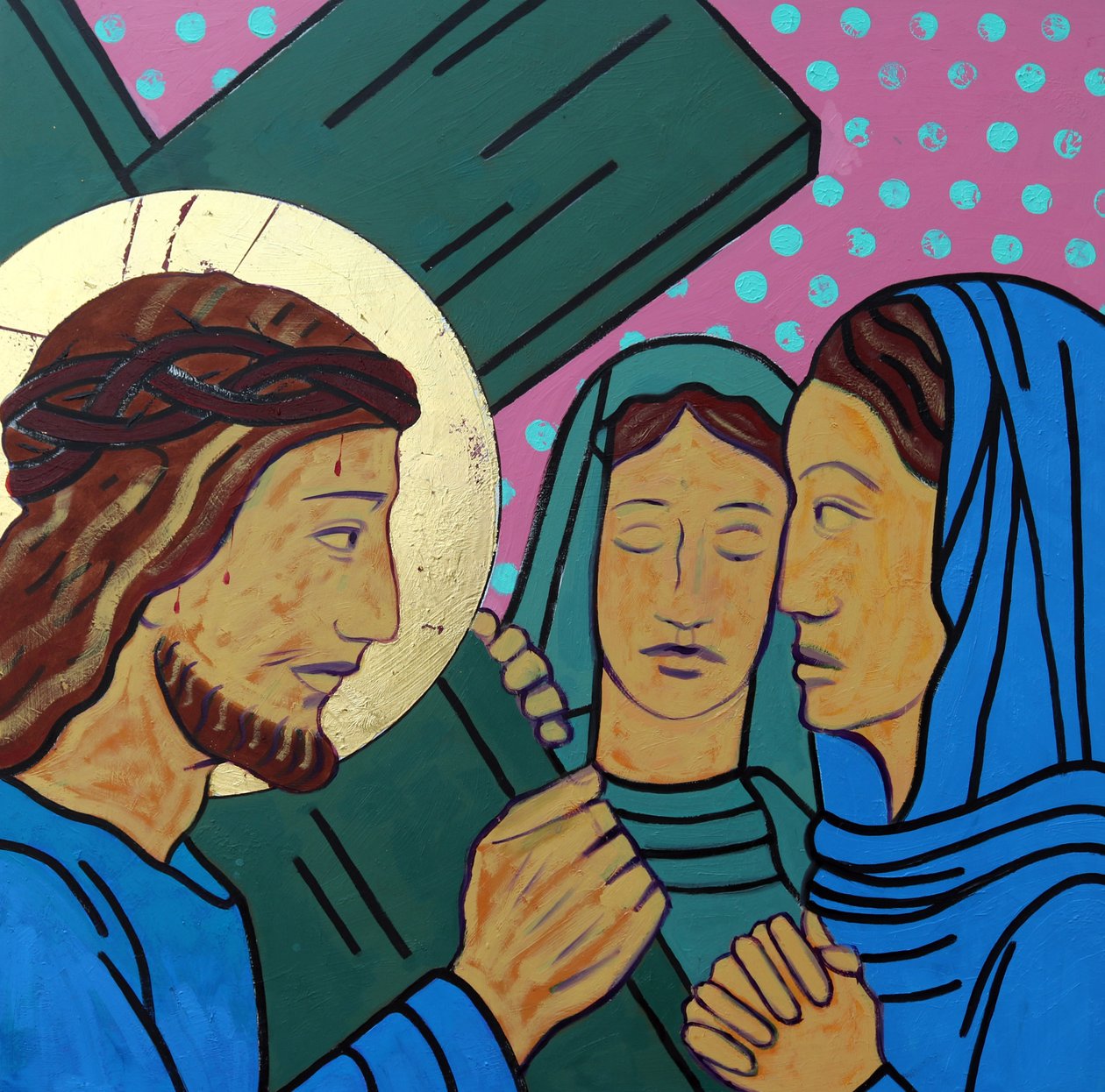 Jezus i niewiasty jerozolimskie autorstwa Sara Hayward