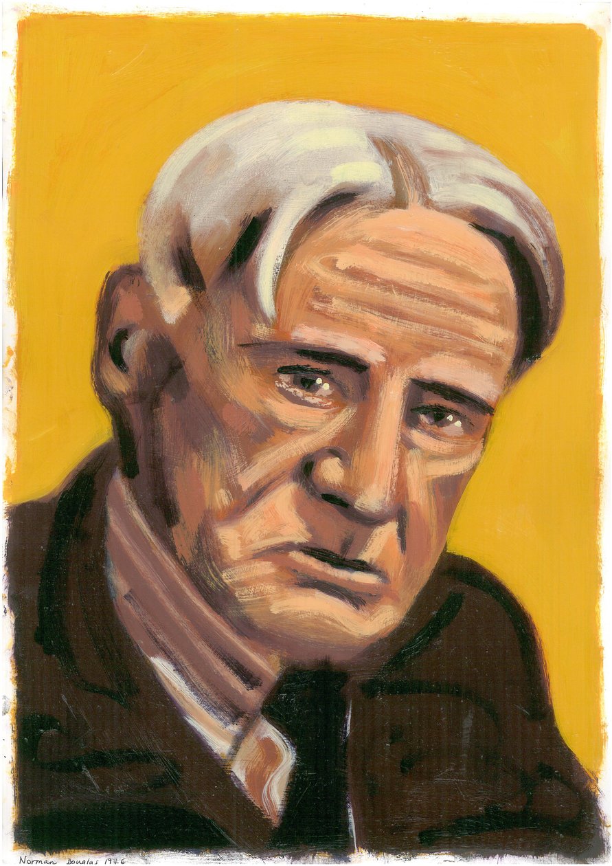 Norman Douglas, 2008 (olej na papierze) autorstwa Sara Hayward