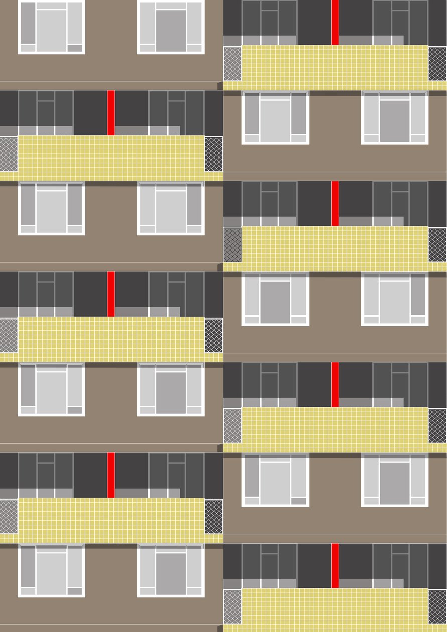 Spa Green Estate, 2017 (w wersji cyfrowej) autorstwa Sarah Evans