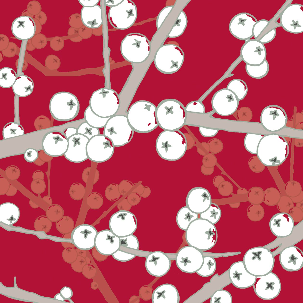 Berry Bright, 2005 (cyfrowo) autorstwa Sarah Hough