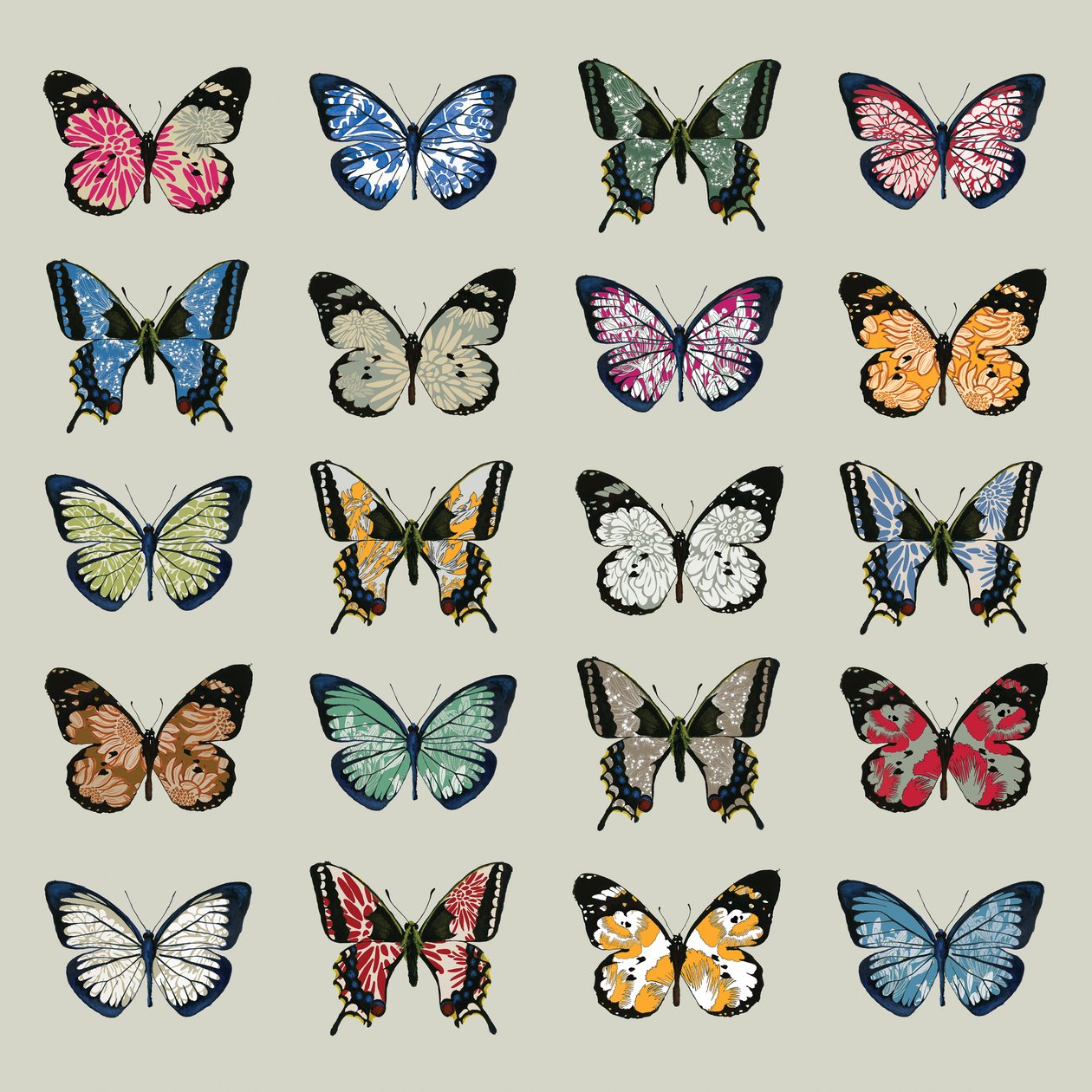 Papillon, 2008 (cyfrowy) autorstwa Sarah Hough