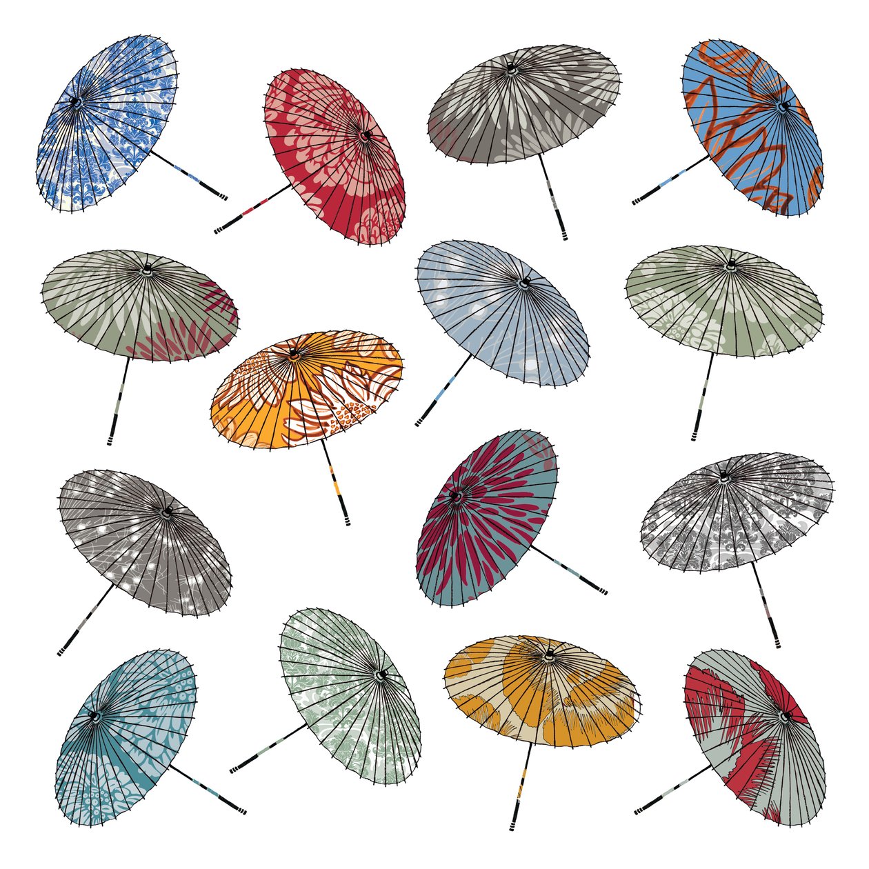 Parasole, 2012 (cyfrowe) autorstwa Sarah Hough