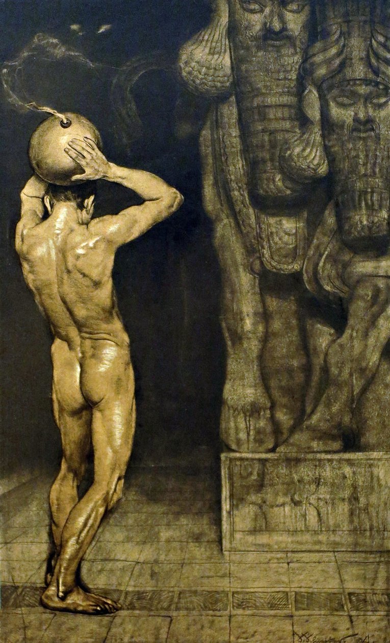 Anarchista, 1894 autorstwa Sascha Schneider