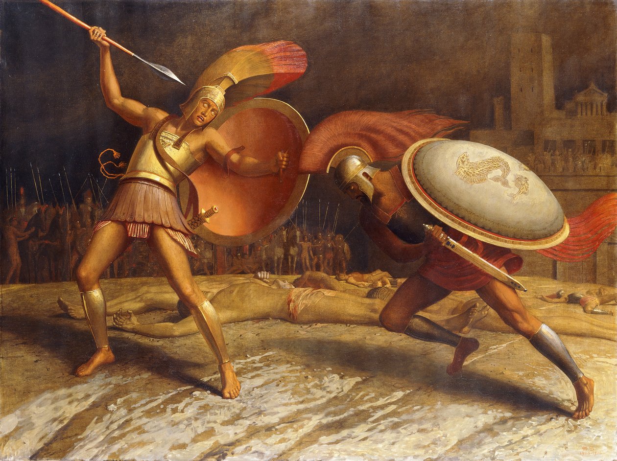 Hektor i Achilles, 1923-26 autorstwa Sascha Schneider