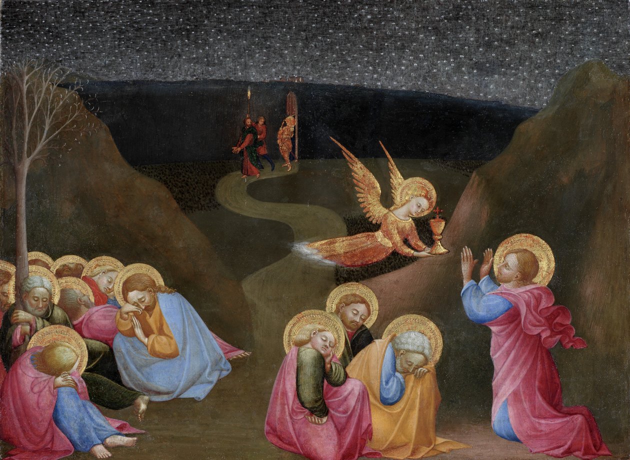 Agonia w ogrodzie, ok. 1400-50 (tempera na desce z topoli) autorstwa Sassetta c.1392 1450 Sassetta c.1392 1450