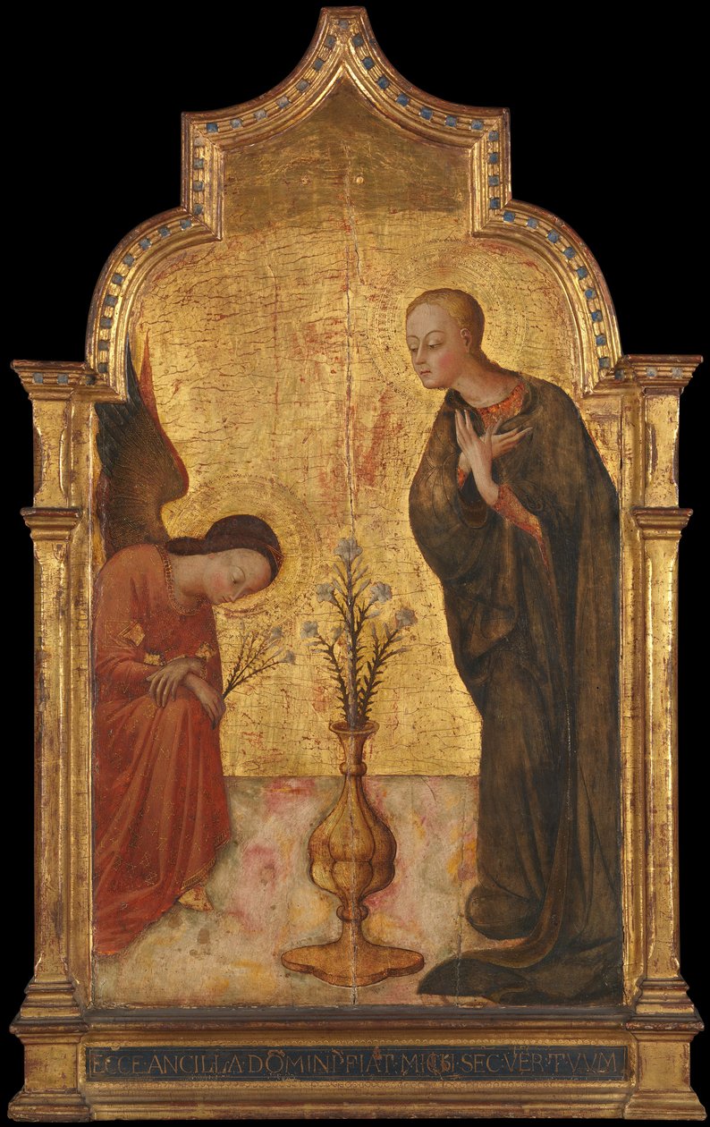 Zwiastowanie, ok. godz. 1435. autorstwa Sassetta