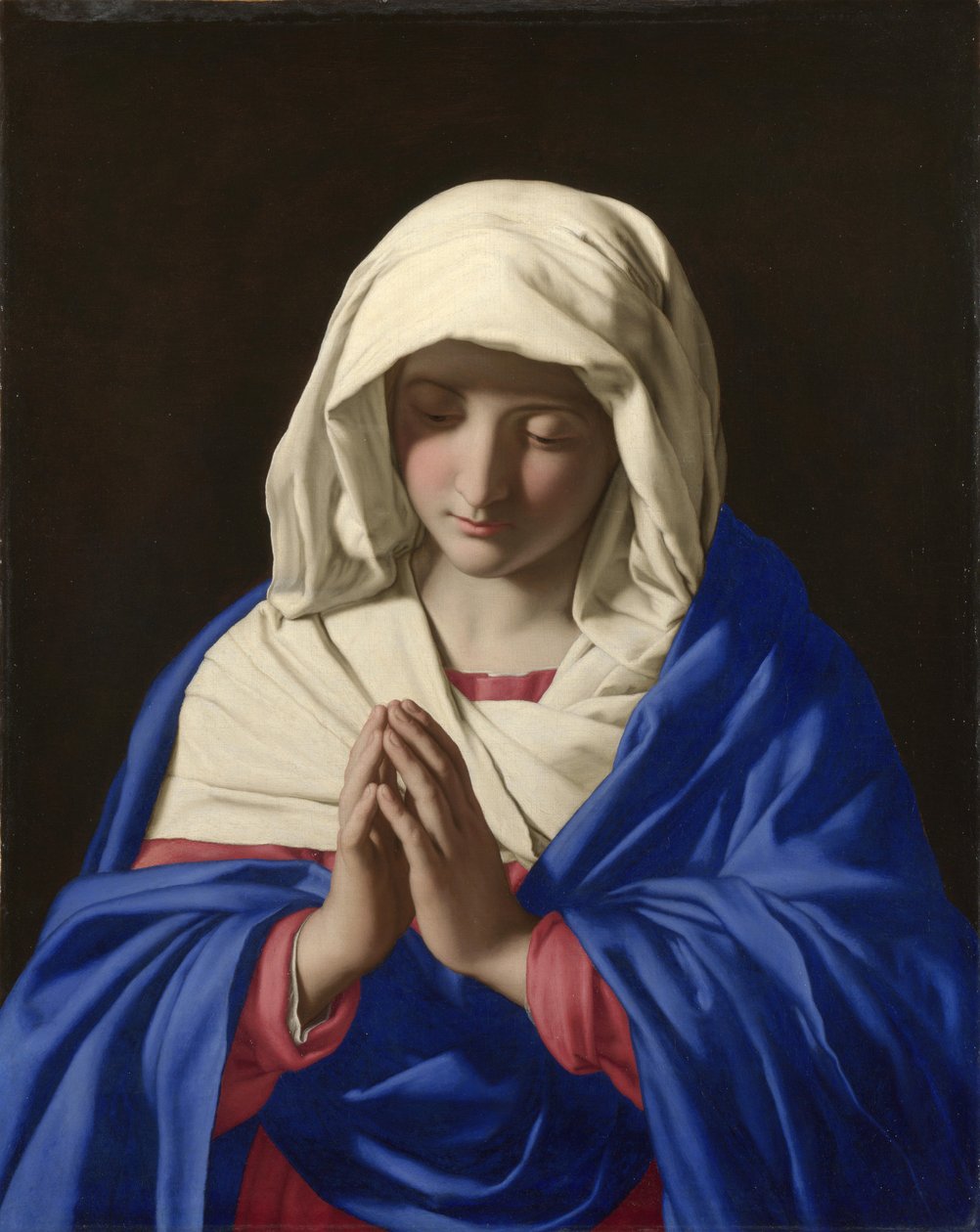 Dziewica w modlitwie, 1640s. autorstwa Sassoferrato