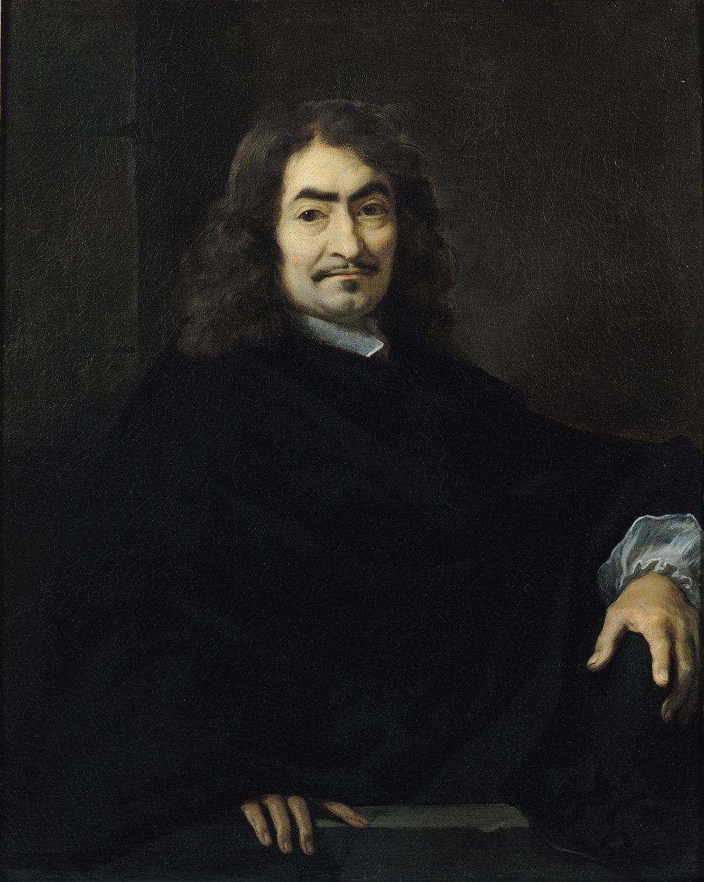 Portret, przypuszczalnie Rene Descartes (1596-1650) autorstwa Sébastien Bourdon
