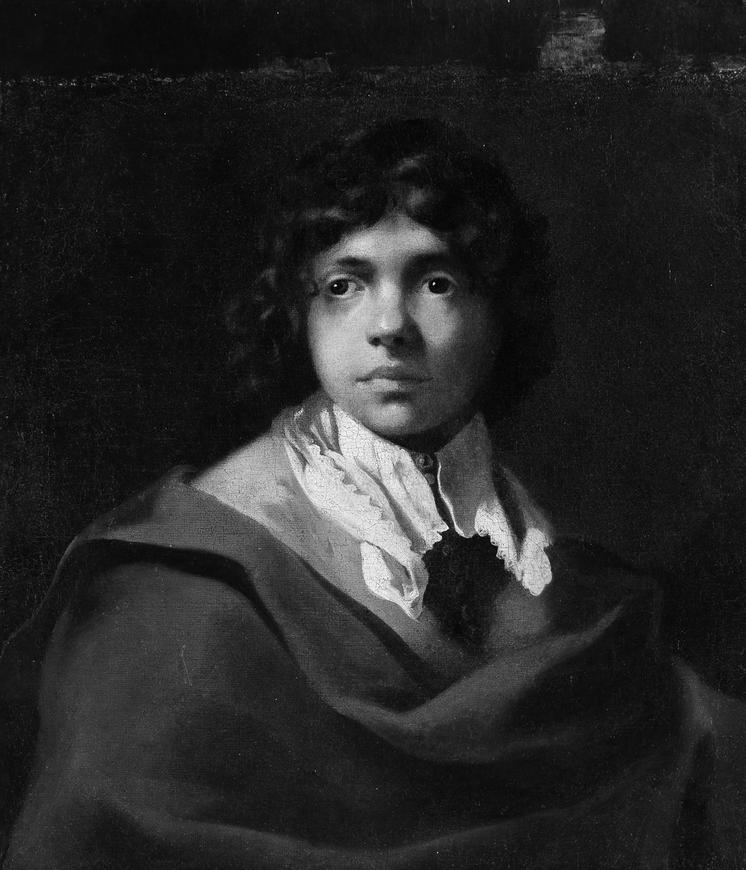 Portret młodego chłopca. autorstwa Sébastien Bourdon