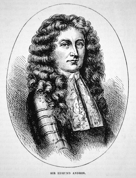 Sir Edmund Andros (lito) autorstwa School American