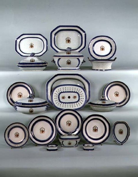 Chiński eksportowy serwis obiadowy, ok. 1790 (ceramika) autorstwa School Chinese