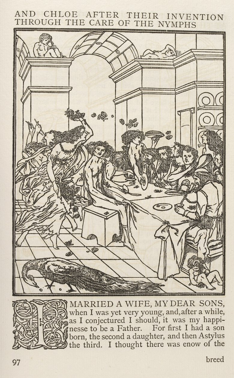 Daphnis i Chloe, Longus (druk) autorstwa School English