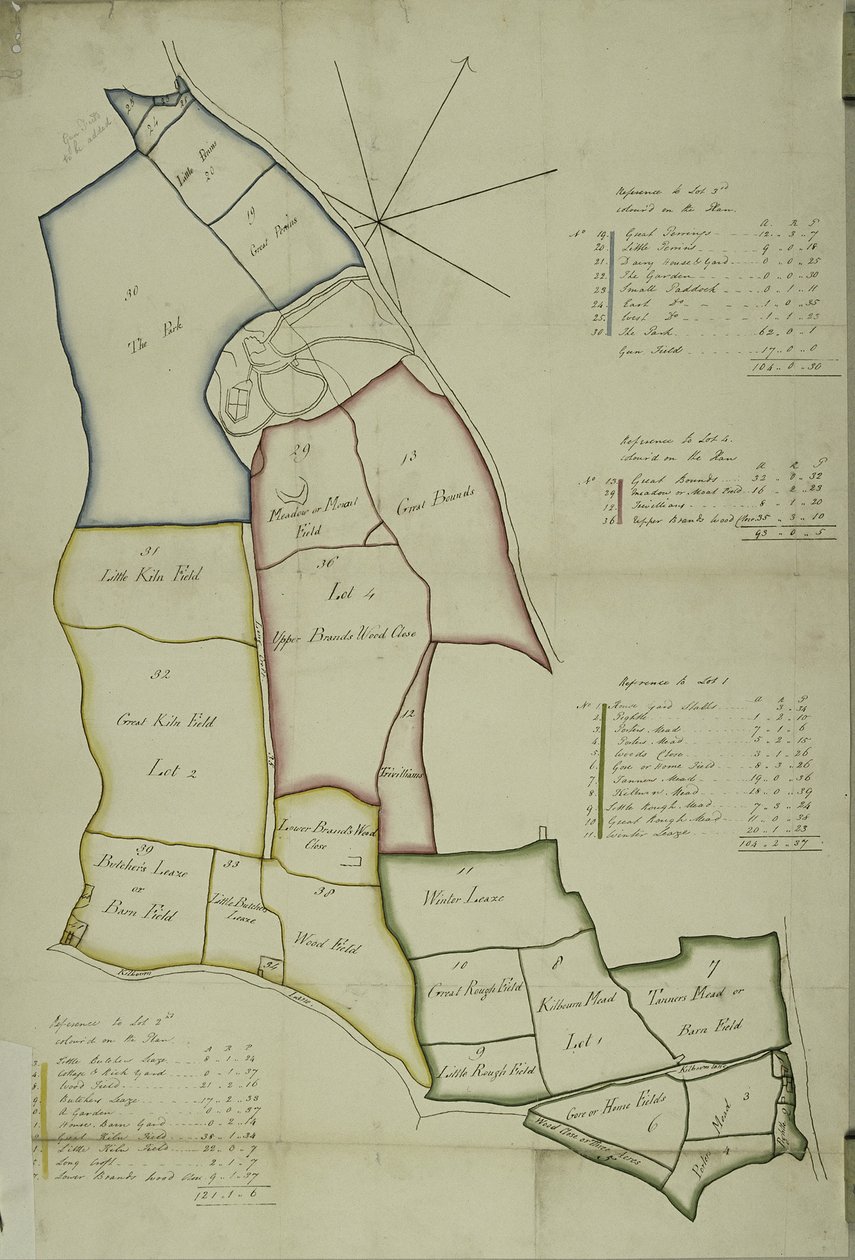 Mapa Willesden, Londyn (lito) autorstwa School English