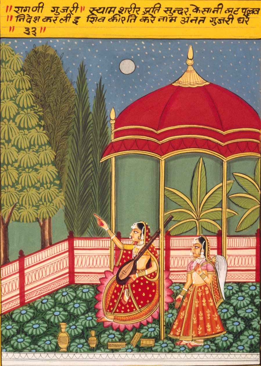 Miniatura na papierze, Gujri, szkoła Nathdwara autorstwa School Indian