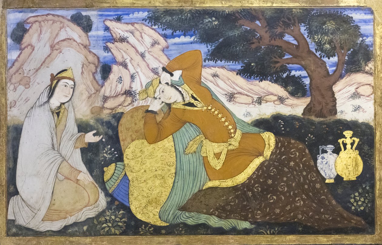 Świeże w Chehel Sotoun Palace, Isfahan, Iran autorstwa School Iranian