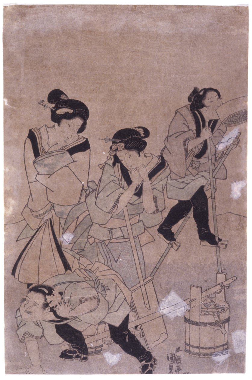 Bez tytułu (drzeworyt kolorowy) autorstwa School Japanese