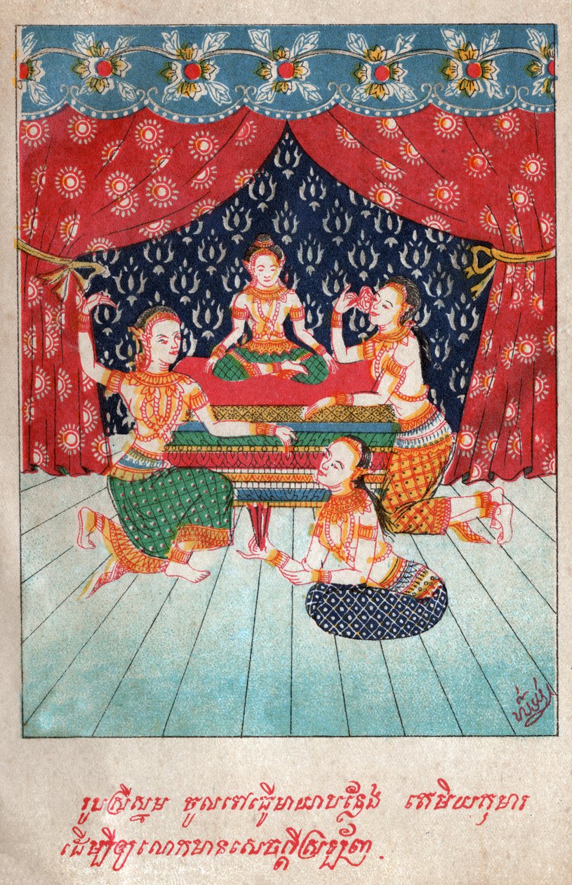 Temiya Jakata. (grafika, ok. 1910) autorstwa School Laotian