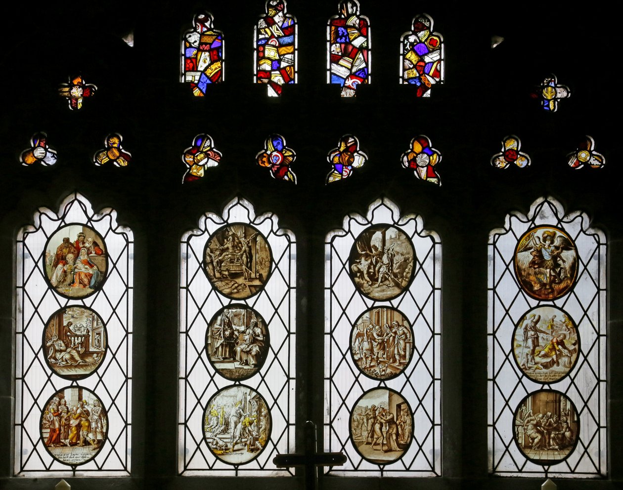 Resetuj Femish roundels (witraż) autorstwa School Netherlandish