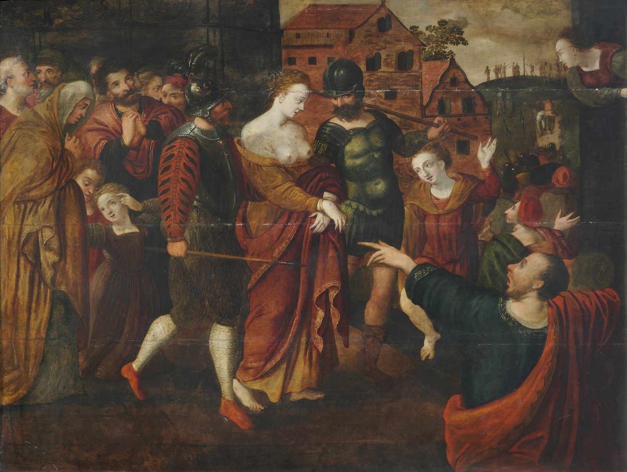Św. Agata (olej na desce) autorstwa School Netherlandish