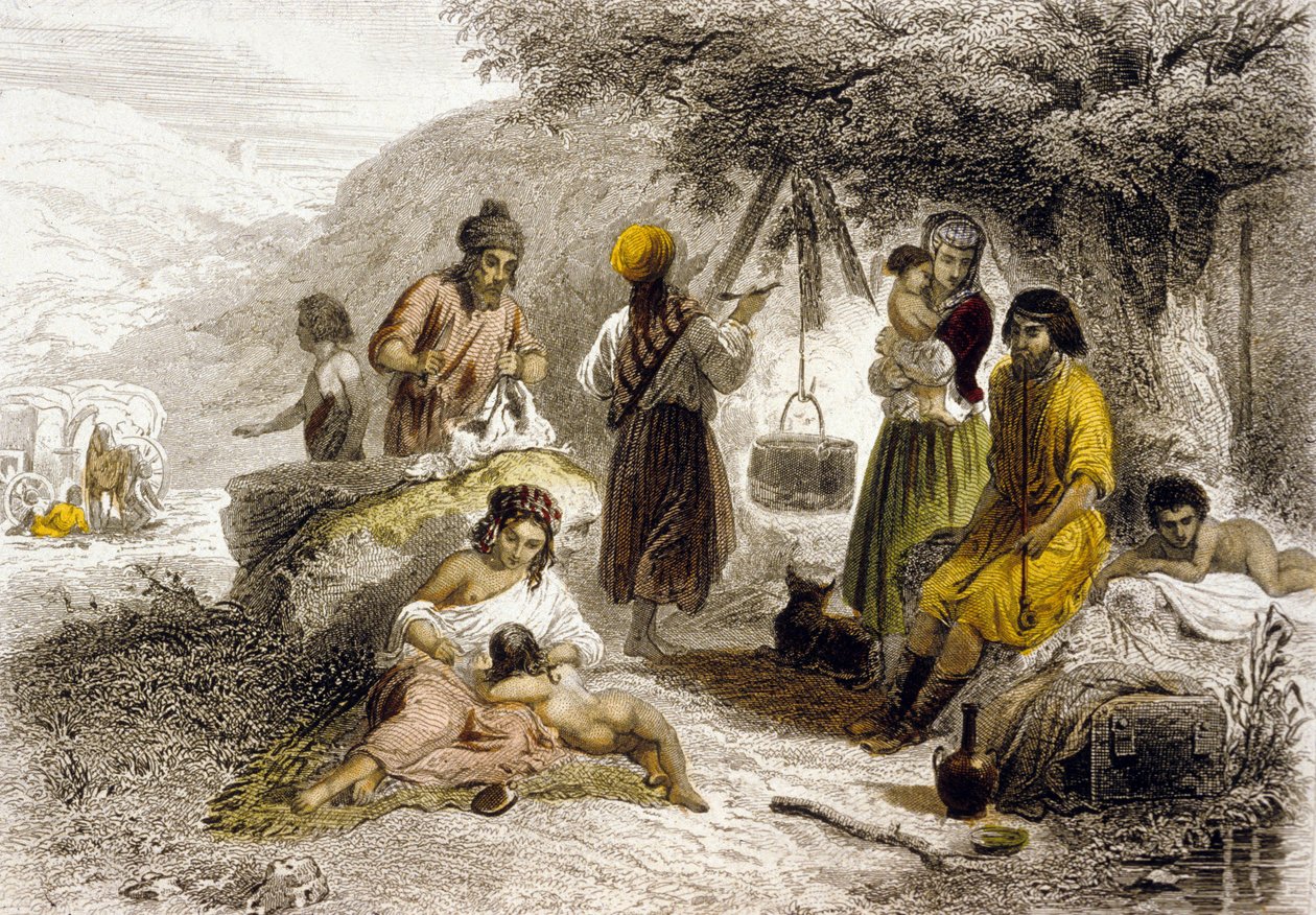 Bohemians, Rosja (kolor grawerowany) autorstwa School Russian