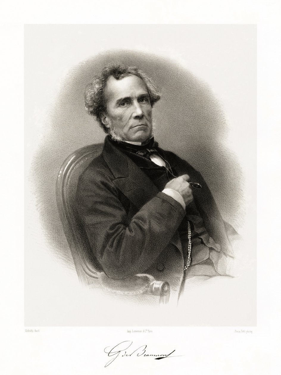 Gustave de Beaumont, 1865-66 autorstwa Schultz