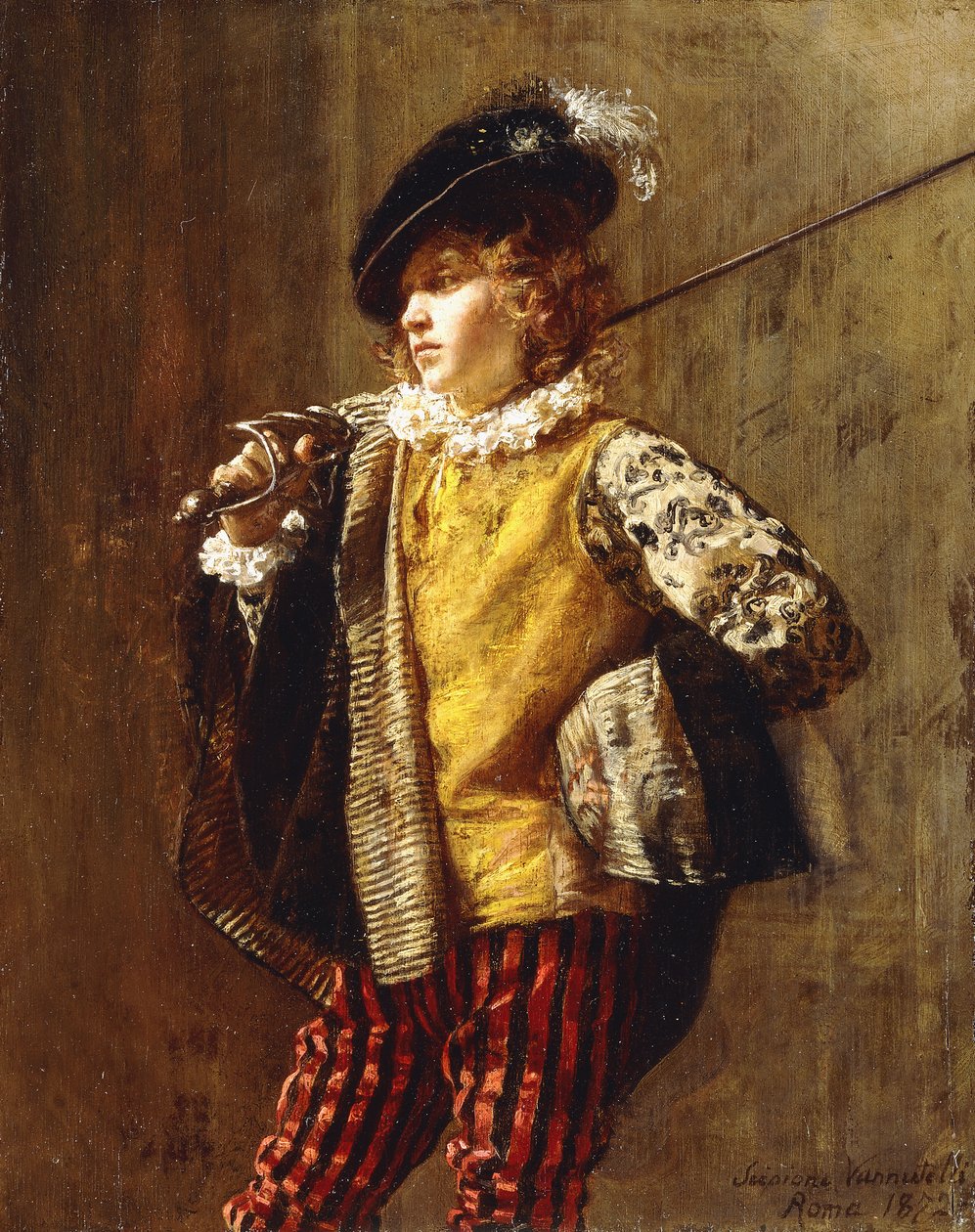 Elegancki dworzanin, 1872 autorstwa Scipione Vannutelli
