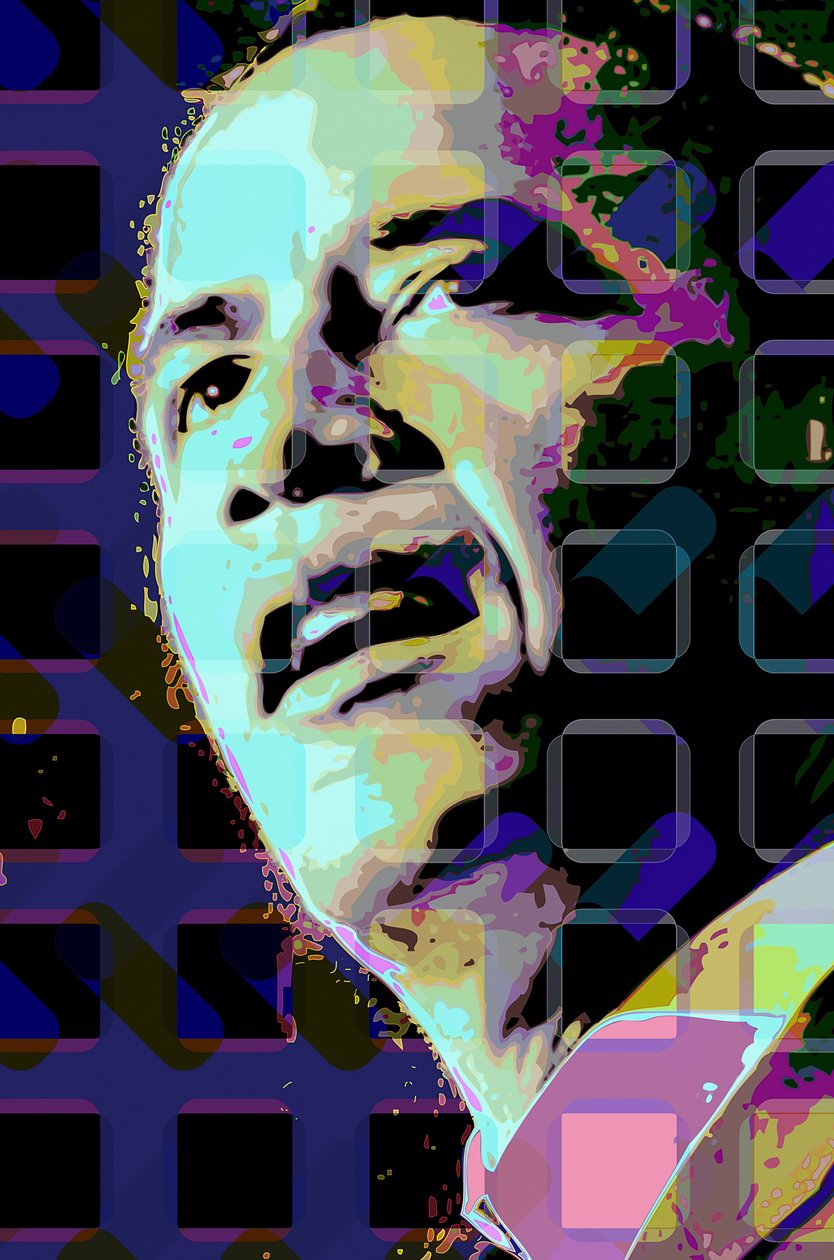 Barack Obama (cyfrowy) autorstwa Scott J. Davis