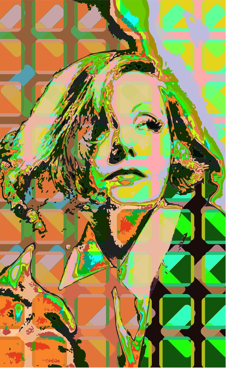 Greta Garbo (cyfrowa) autorstwa Scott J. Davis