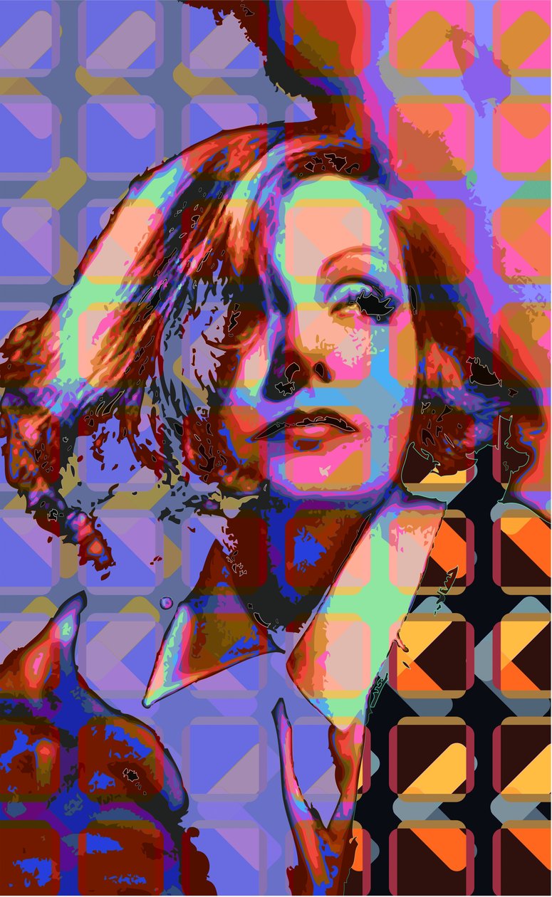 Greta Garbo (cyfrowy) autorstwa Scott J. Davis