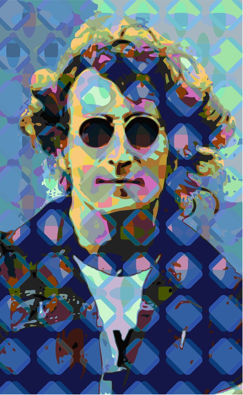 John Lennon (cyfrowy) autorstwa Scott J. Davis